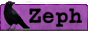Corneille sur fond violet et le texte 'Zeph'